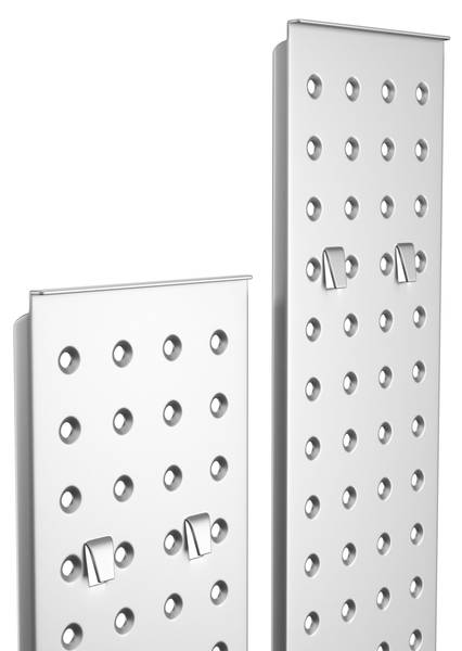 Klappleiter Plattform Altura Grau - Metall - 29 x 4 x 86 cm