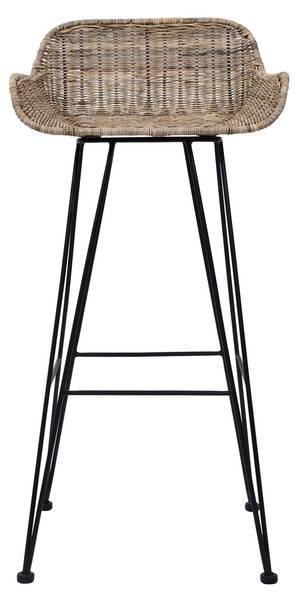 Barhocker REOK 2er Set Braun - Metall - 48 x 96 x 48 cm