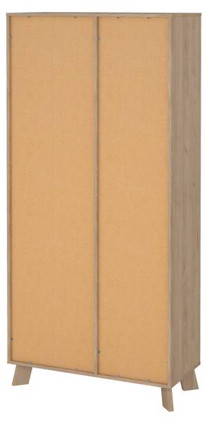 Vitrine Esme Braun - Holzwerkstoff - 89 x 188 x 40 cm