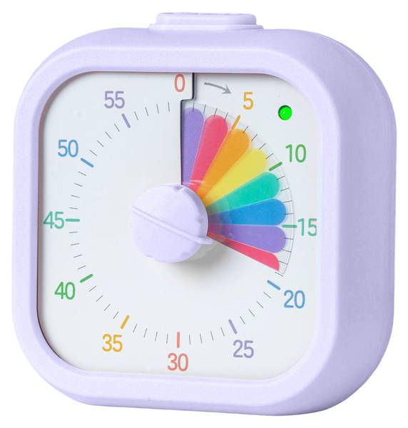 Visueller Timer eckig Violett