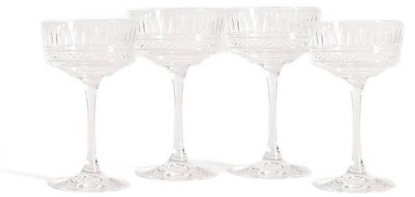Gläser BRILLARE 4er-Set Glas - 8 x 17 x 8 cm