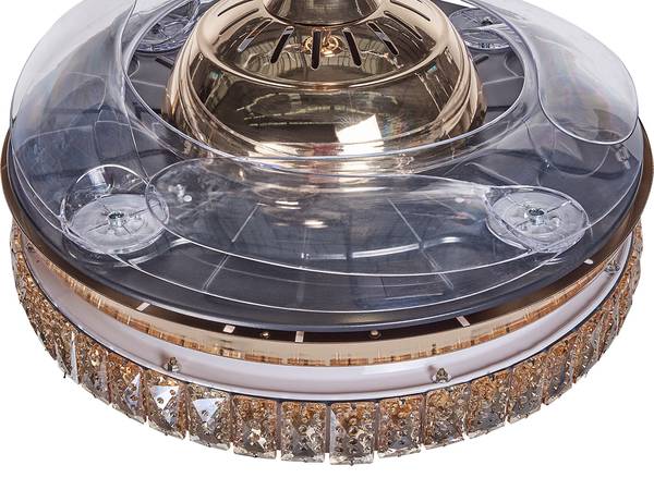 Ventilateur de plafond ASHLEY Doré - Métal - 47 x 53 x 47 cm