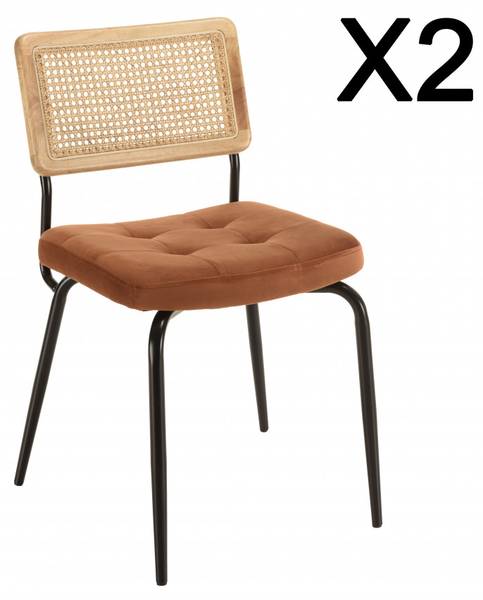 Stühle und Sessel von AGATHE Orange - Metall - 55 x 81 x 53 cm