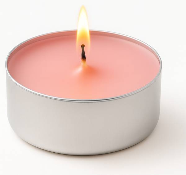 Teelichter Rose and Oud Wood Pink - Metall - 4 x 2 x 4 cm