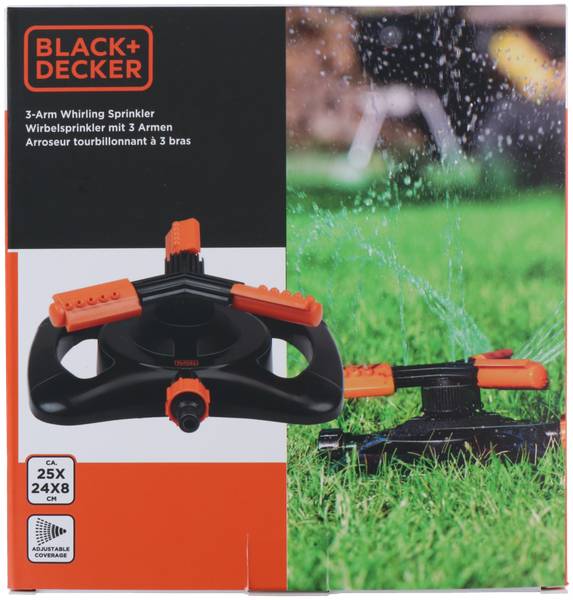 Gartensprenger MEBLTU546001 Schwarz - Metall - 24 x 8 x 25 cm