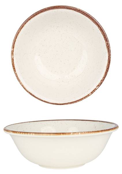 Kommetjes Brunilda  set van 2 porselein - 16 x 2 x 16 cm