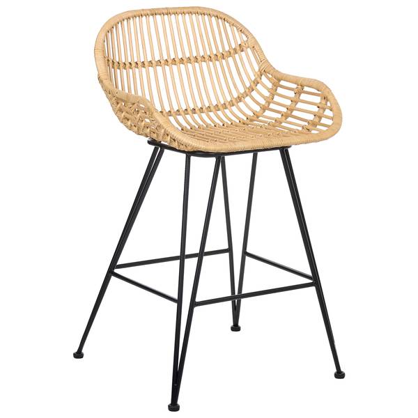 Hocker TERRELL 2-tlg Schwarz - Petrol