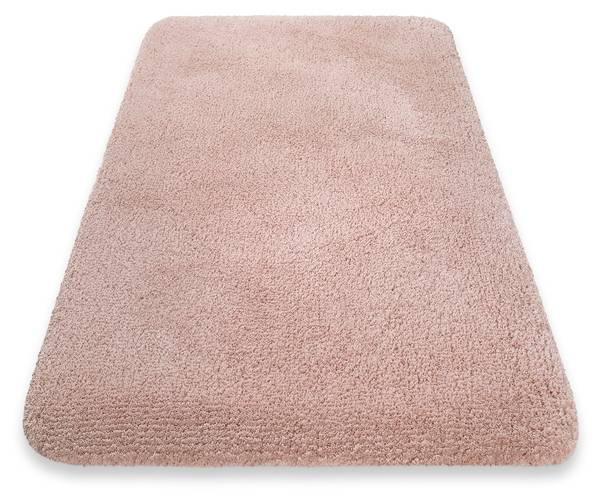 Badteppich Porto Azzurro Grau - Hellrosa - Pink - 80 x 150 cm