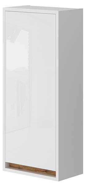 Badschrank Detmold 49528 Braun - Weiß - Holzwerkstoff - 82 x 35 x 20 cm