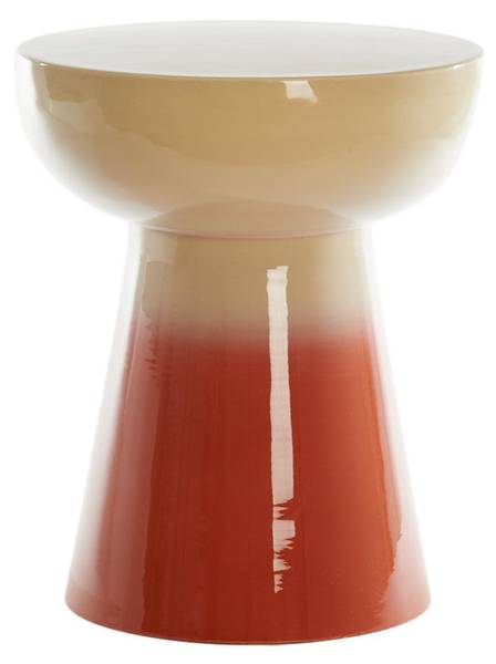 Beistelltisch Rovini Weiß - Eisen - 35 x 41 x 35 cm