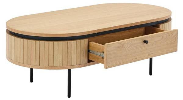 Table basse CARDIONA Noir - Métal - 60 x 40 x 120 cm