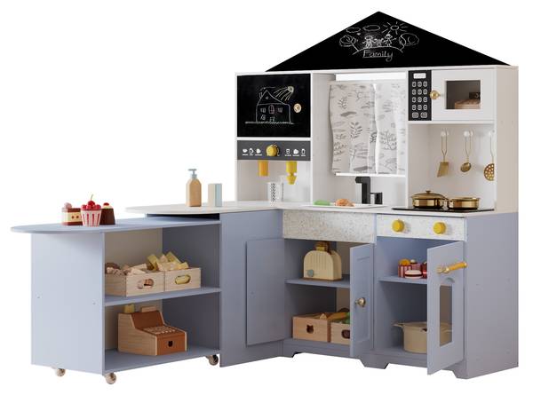 Kinderspielküche FunyWoody Violett - Holzwerkstoff - 60 x 105 x 90 cm