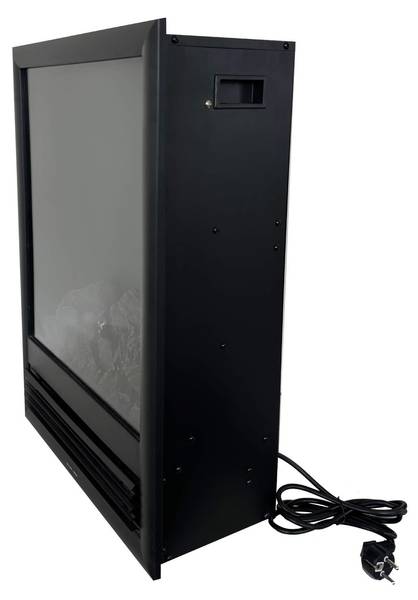 Elektrokamin Elski Schwarz - Metall - 47 x 66 x 21 cm