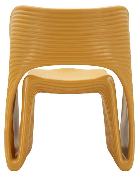 Fauteuil Sand geel - kunststof - 58 x 76 x 65 cm
