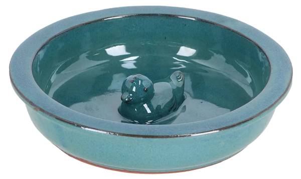 Vogelspender FB678 Blau - Keramik - 27 x 6 x 27 cm