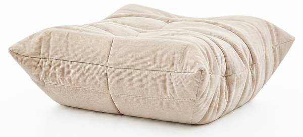 Sitzsack Sitzolo Podi Beige - Strukturstoff - Flachgewebe - 80 x 35 x 65 cm