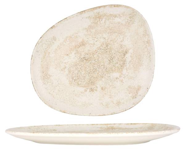 Geschirrset Nacrous 24 tlg Beige - Porzellan - Höhe: 2 cm