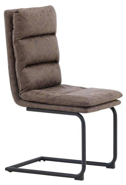 Freischwinger Zizo (2er-Set) Braun - Microfaser - 45 x 100 x 60 cm