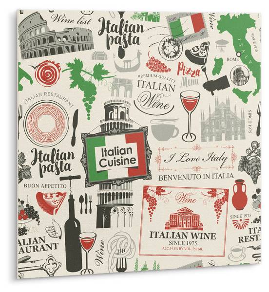 Selbstklebende Fliesen (9 St.) Italien Polyester PVC - 30 x 30 x 0 cm