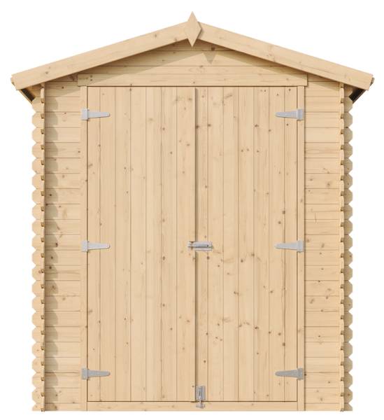 Gartenhaus M320C1+G Beige - Fichte - 168 x 224 x 168 cm