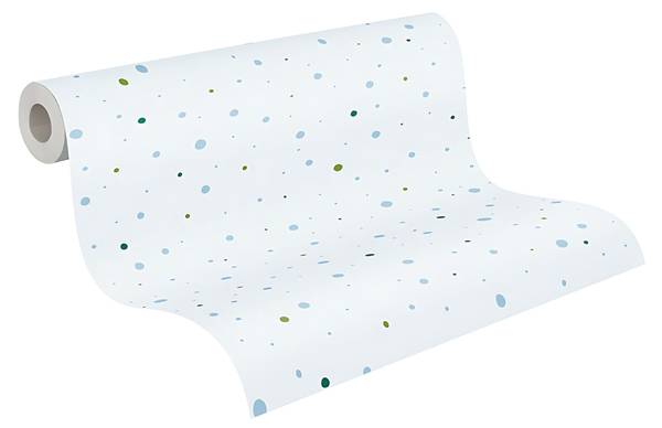 Vliestapete 381161-GU Blau - Kunststoff - 53 x 1 x 1005 cm