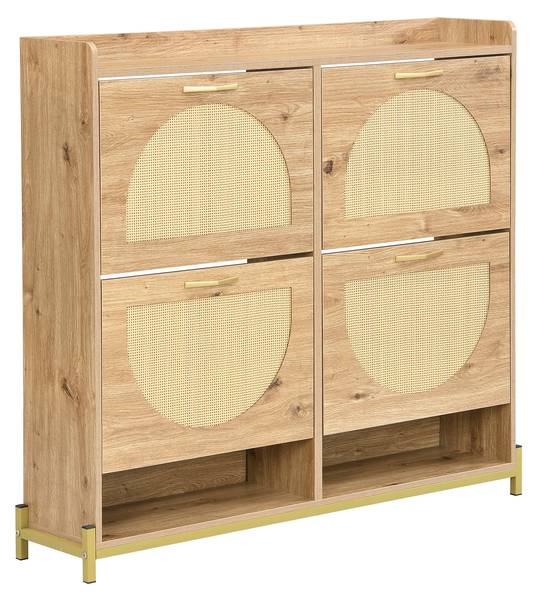 Schuhkipper Oxidant Braun - Holzwerkstoff - 109 x 100 x 24 cm