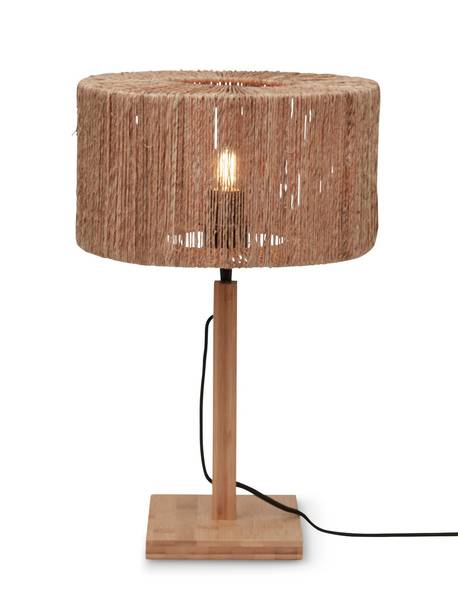 Dekorative Tischleuchte IGUAZU Braun - Holz - Höhe: 37 cm