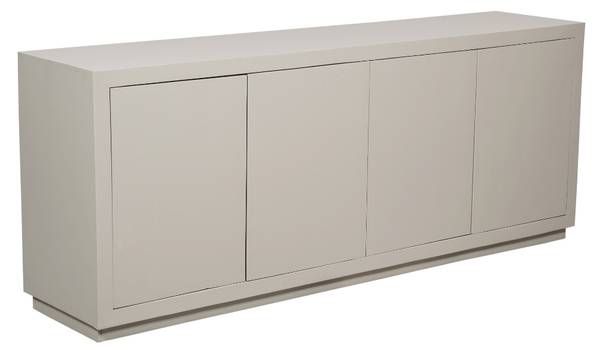 Sideboard BRUSSEL Beige - Massivholz - 200 x 80 x 45 cm