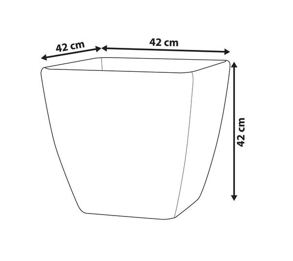 Cache-pot d'extérieur ZELI 42 x 42 x 42 cm - Nombre de pièces dans le lot : 1