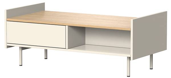 Table basse Velina 56428 Blanc crème