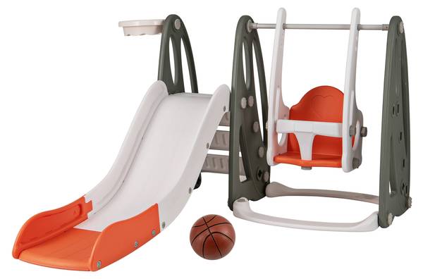 Kinderschommel FE32372ADNL oranje - kunststof - 150 x 98 x 182 cm