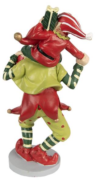 Elf Xmas&Ismael Rot - Kunststoff - 9 x 19 x 12 cm