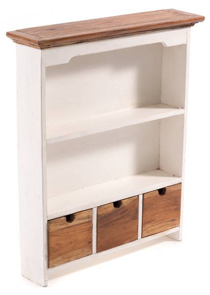 Wandschrank  Jasmina Braun - Massivholz - 50 x 60 x 12 cm