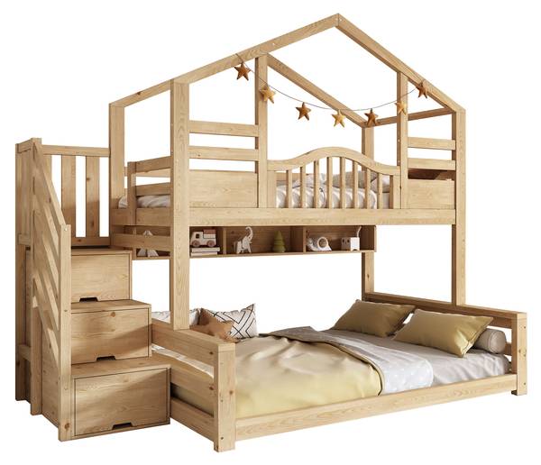 Etagenbett NaturWoody Ⅰ Holz