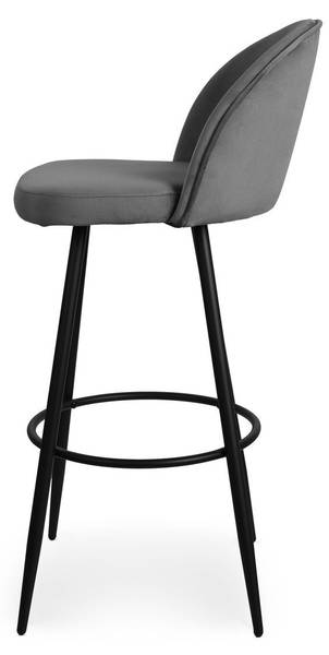 Barstühle HOUNDI 2er Set Dunkelgrau