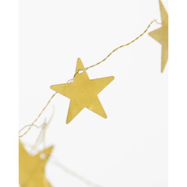 Girlande STARS Gold - Metall - 4 x 4 x 250 cm
