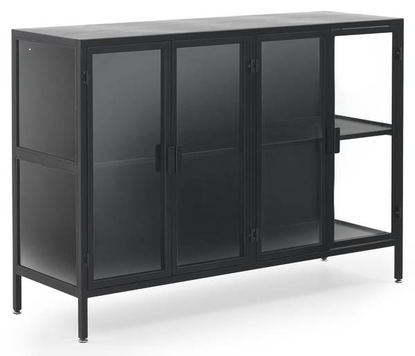 Sideboard  11309 Schwarz - Metall - 120 x 85 x 40 cm