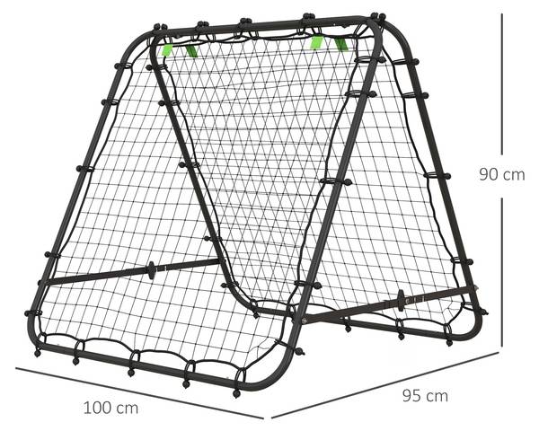 Fußball Rebounder CO336 Schwarz