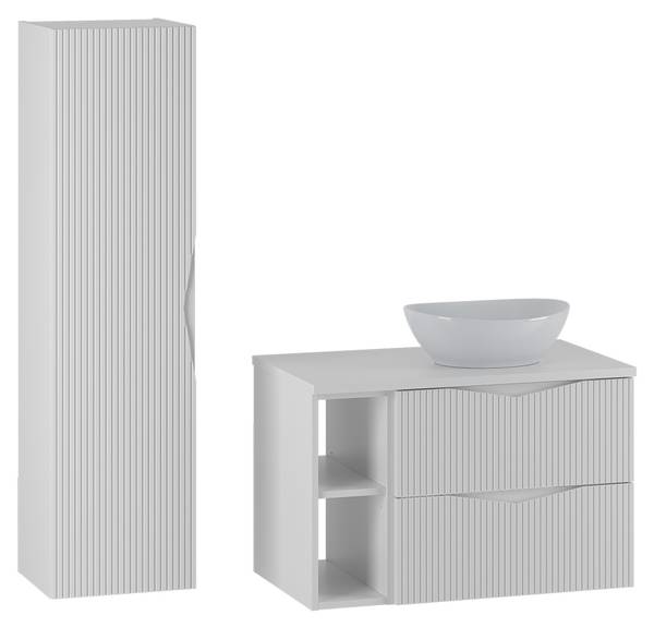 Badmöbel Tao 2er-Set Weiß