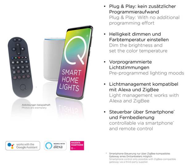 LED Deckenlampe Q-AKUSTIK Echtholz 62 x 62 cm
