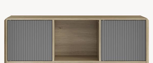 Buffet Trömi Marron - Gris - Bois manufacturé - 120 x 75 x 30 cm
