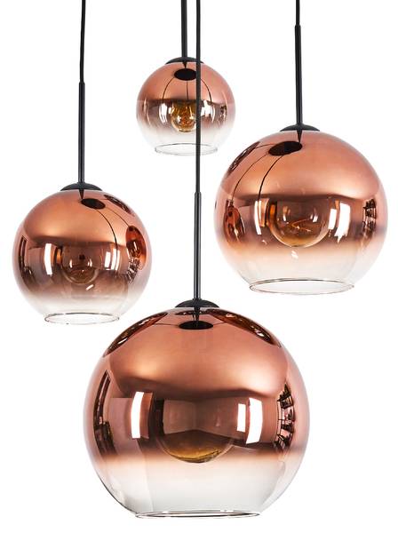 Pendelleuchte Cesaro Aluminium - Klarglas - 20 x 147 x 54 cm