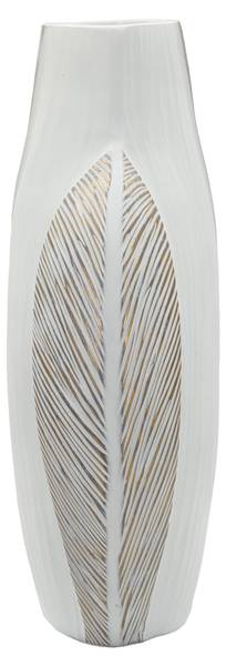 Vase Ho Chi Minh Weiß - Harz - 14 x 38 x 35 cm