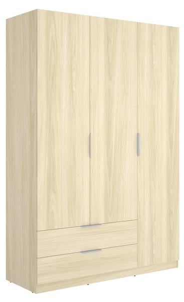 3-türiger Schrank Mayos Braun - Holzwerkstoff - 137 x 204 x 51 cm