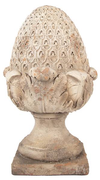 Ornament Tannenzapfen Deco&Tripp Beige - Keramik - 27 x 45 x 27 cm