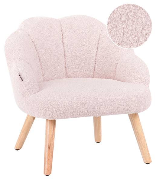 Kindersessel MILAND Braun - Pink