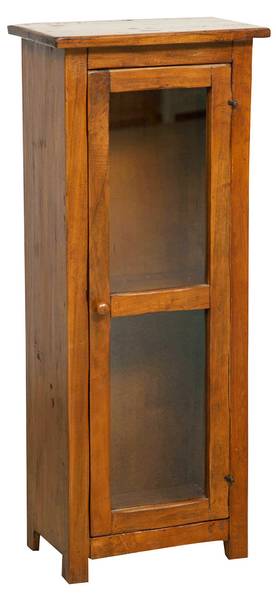 Vitrinenschrank TOM Braun - Linde - 25 x 98 x 40 cm