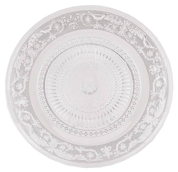 Speiseteller Shabby Chic 2737 Glas - 23 x 1 x 23 cm