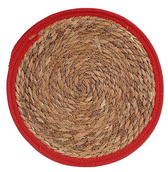 Tischset 89723 Rot - Naturfaser - 35 x 1 x 35 cm