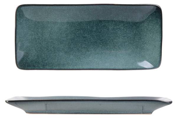 Servierplatte Aurora Blau - Keramik - 22 x 2 x 10 cm